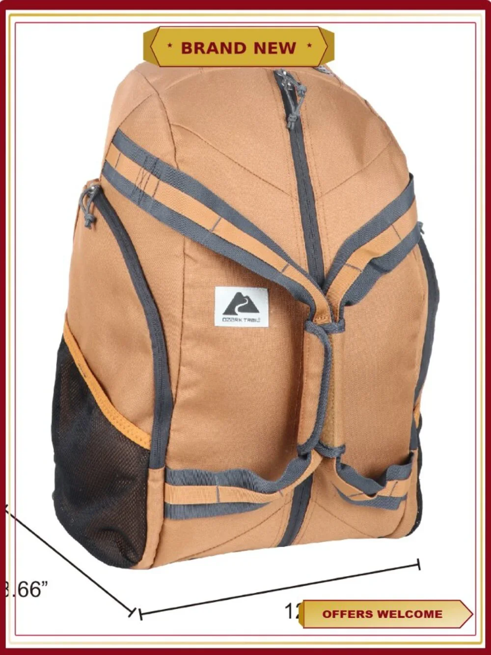 Convertible Backpack Duffel 35L Polyester Travel Gear